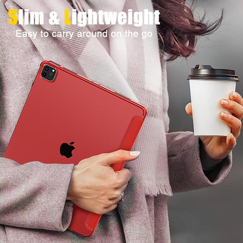 Slim Stand Hard PC Translucent Back Shell for iPad Air 11” 2024